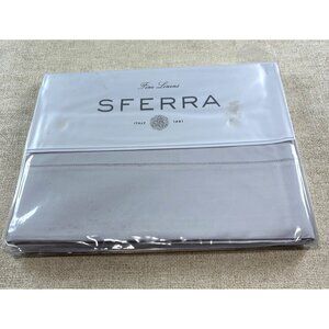 SFERRA 100% Extra Long Staple Cotton Percale Twin Flat Sheet Made in Italy